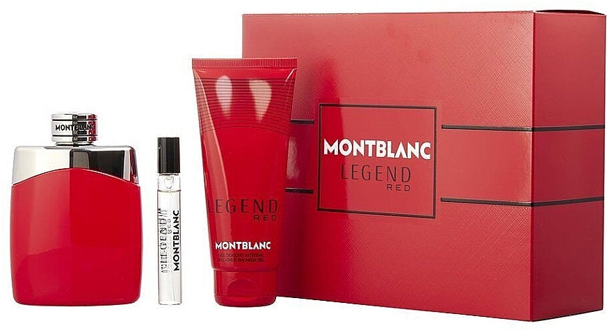 Montblanc Legend Red - Duftset (Eau de Parfum 100ml + Duschgel 100ml + Eau de Parfum Mini 7.5ml)  — Bild N1