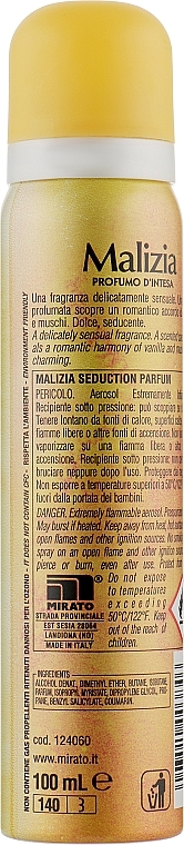 Parfümiertes Deospray - Malizia Vanilla Deodorant — Foto N2