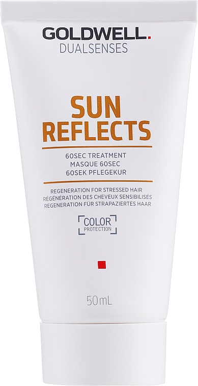 Intensive 60 Sekunden-Haarmaske für sonnenstrapaziertes Haar mit Passionsfrucht - Goldwell DualSenses Sun Reflects 60sec Treatment