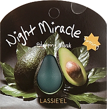 Düfte, Parfümerie und Kosmetik Gesichtsmaske mit Avocado für die Nacht - Lassie'el Night Miracle Avocado Sleeping Mask