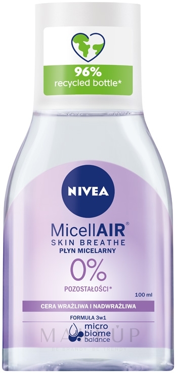 3in1 Mizellenwasser für Gesicht, Augen und Lippen - NIVEA Micellar Cleansing Water — Foto 100 ml