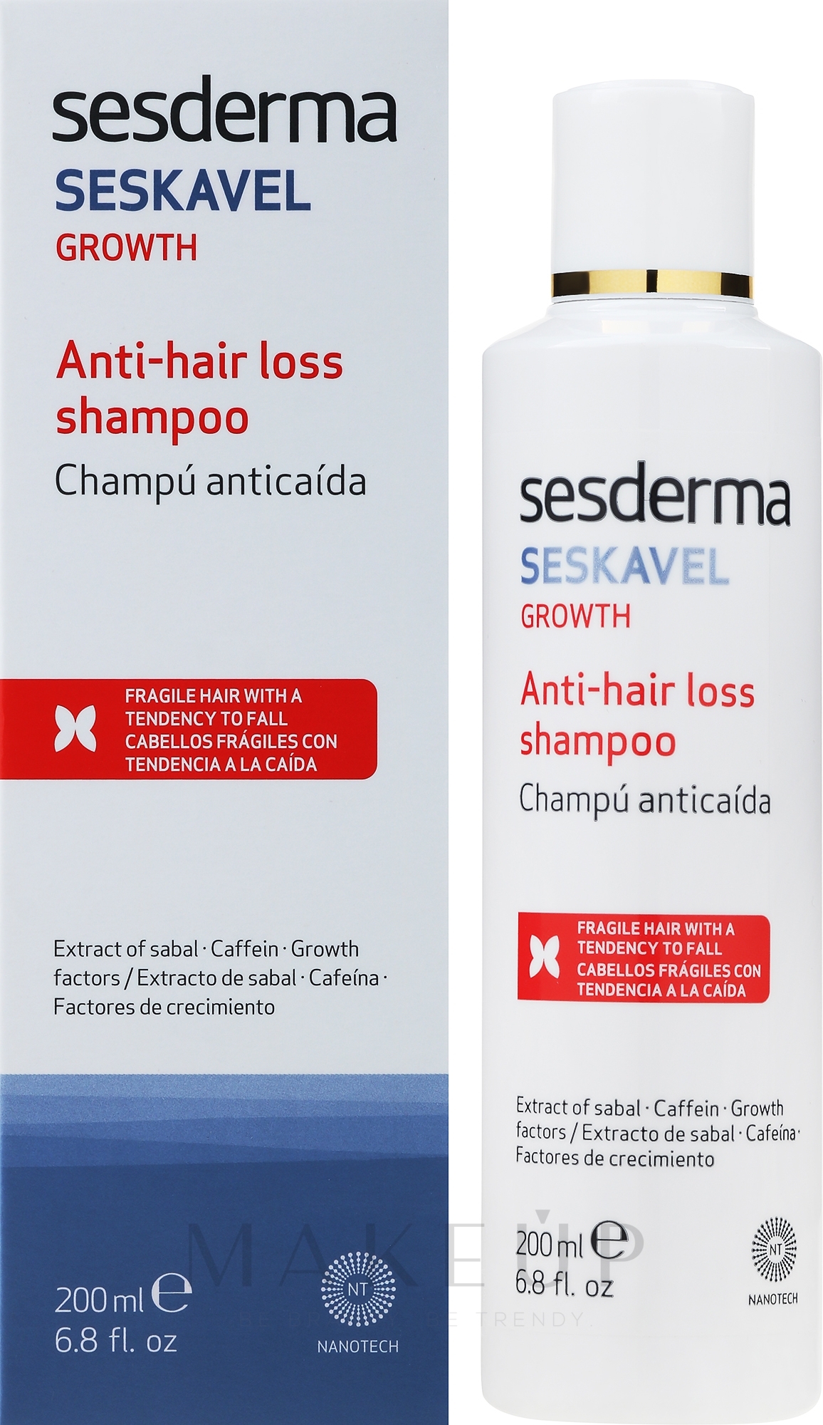 Shampoo gegen Haarausfall - SesDerma Laboratories Seskavel Anti-Hair Loss Shampoo — Bild 200 ml