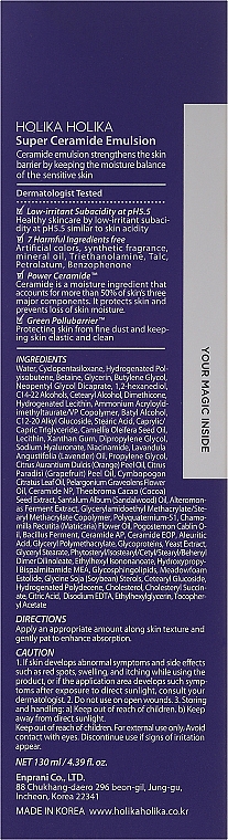 Feuchtigkeitsspendende Gesichtsemulsion für empfindliche und trockene Haut - Holika Holika Good Cera Super Ceramide Emulsion — Bild N3