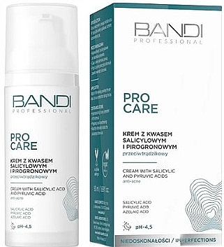 Gesichtscreme mit Salicyl- und Brenztraubensäure - Bandi Professional Pro Care Salicylic And Pyruvic Acid Face Cream  — Bild N1