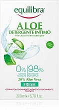Erfrischendes Gel für die Intimhygiene mit Aloe Vera - Equilibra Aloe Fresh Cleanser For Personal Hygiene — Bild N2
