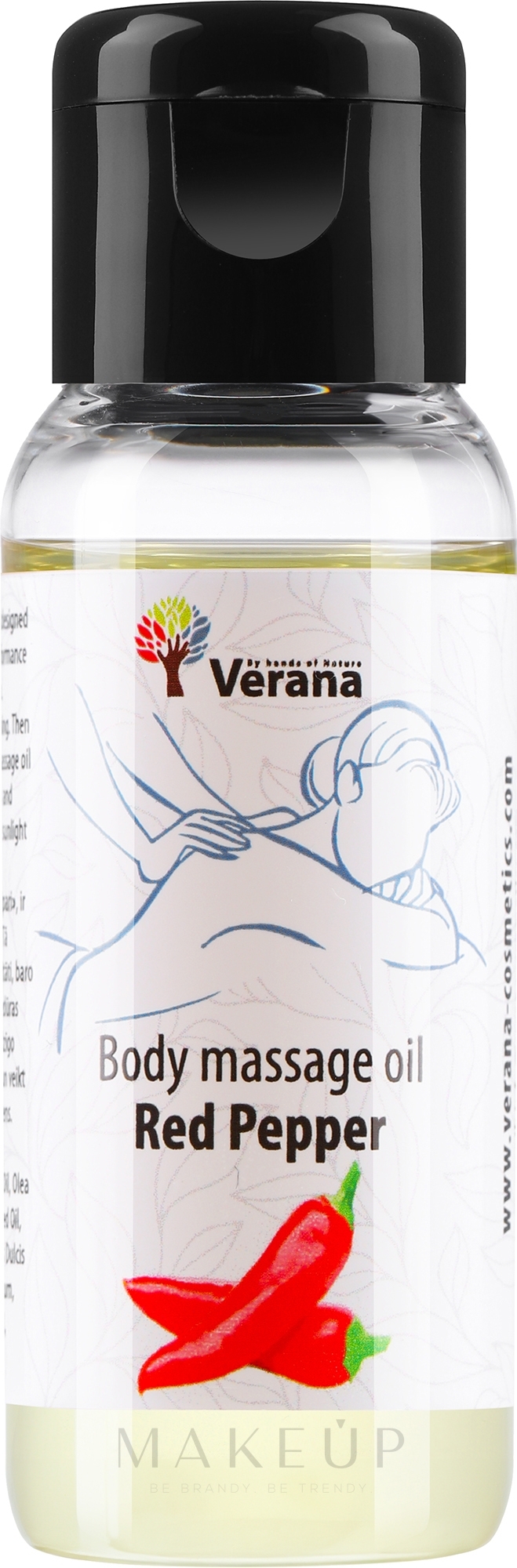 Körpermassageöl Red Pepper - Verana Body Massage Oil  — Bild 30 ml