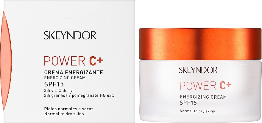 Anti-Falten Tagescreme für Mischhaut - Skeyndor Energizing Cream SPF15 — Bild N2