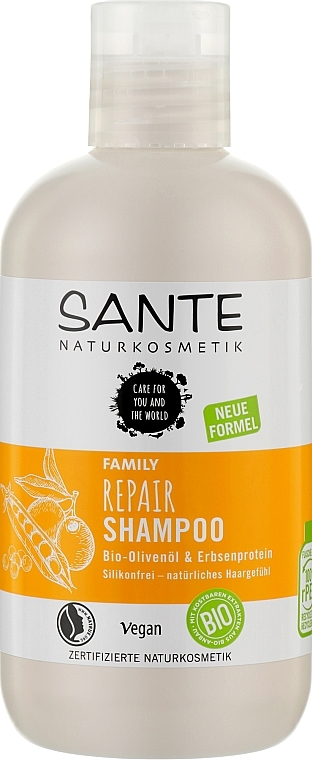 Shampoo mit Olivenöl und Erbsenprotein - Sante Olive Oil & Pea Protein Repair Shampoo — Bild N1