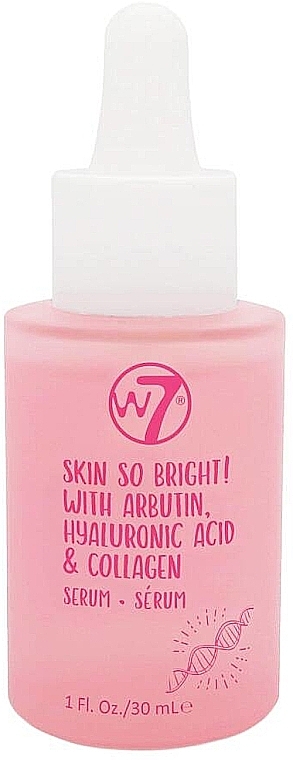 Aufhellendes Gesichtsserum - W7 Skin So Bright! With Arbutin Hyaluronic Acid Collagen Serum — Bild N1