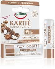 Düfte, Parfümerie und Kosmetik Lippenbalsam mit Sheabutter - Equilibra Karite Line