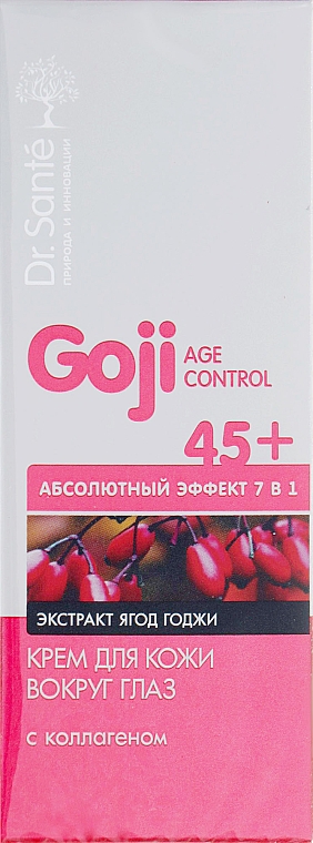 Creme für die Augenpartie mit Kollagen - Dr. Sante Goji Age Control Eye Cream 45+ — Bild N1