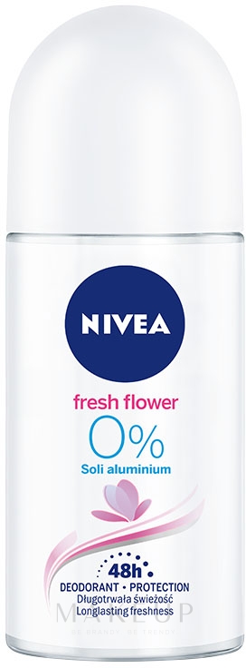 Deo Roll-on Antitranspirant - NIVEA Fresh Flower Deodorant Roll-On — Bild 50 ml
