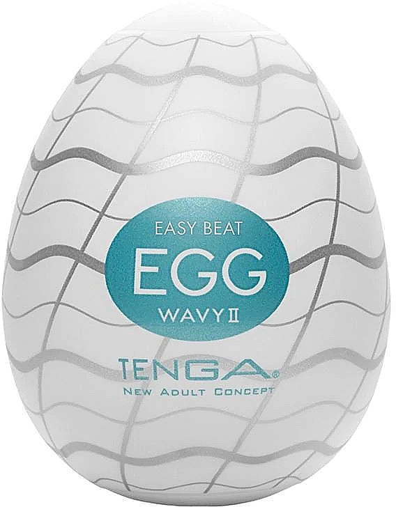 Dehnbarer Masturbator in Eiform für den Einmalgebrauch - Tenga Egg Wavy ll — Bild N1
