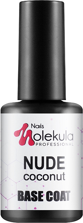 Camouflage-Basis für Gellack - Nails Molekula Base Coat Nude Coconut — Bild N1