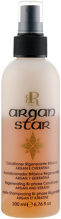 Restrukturierendes Spray mit Arganöl und Keratin - RR Line Argan Star Spray — Bild N1