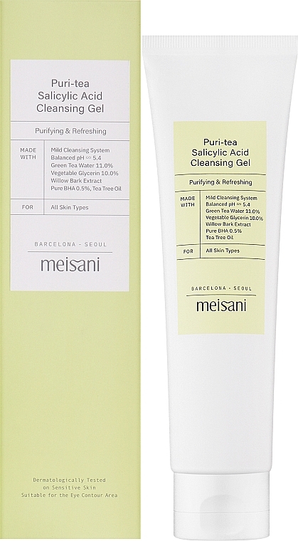 Gesichtsreinigungsgel - Meisani Puri-Tea Salicylic Acid Cleansing Gel — Bild N2
