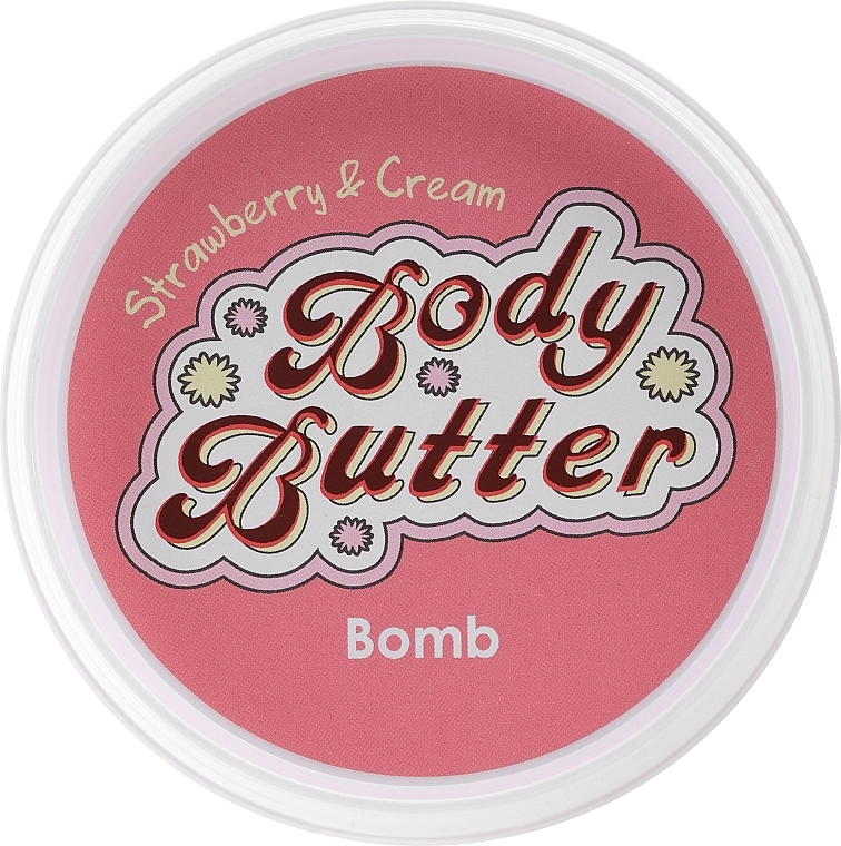 Körperbutter Erdbeere und Sahne - Bomb Cosmetics Strawberry & Cream Body Butter — Bild N2