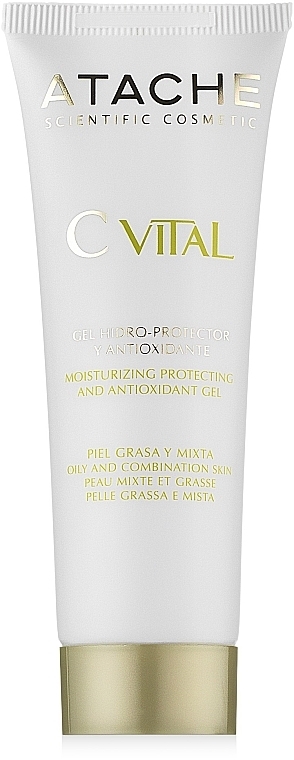 Feuchtigkeitsspendendes und schützendes Gel mit Antioxidantien für Misch- und fettige Haut - Atache C Vital Cream-Gel Oily & Combination Skin — Bild N2