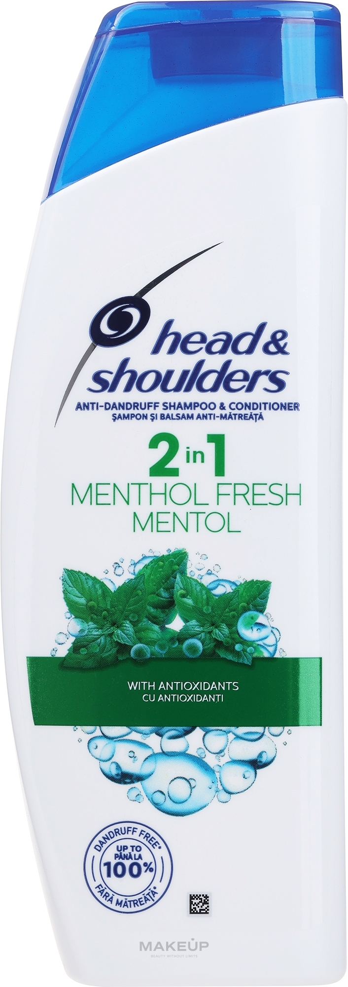 2in1 Anti-Schuppen Shampoo und Conditioner mit Menthol - Head & Shoulders Anti-dandruff menthol fresh 2in1 Shampoo — Bild 360 ml