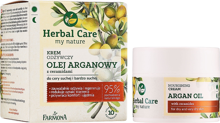 Regenerierende Gesichtscreme mit Arganöl - Farmona Herbal Care Regenerating Cream — Bild N2