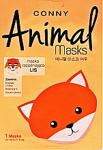 Gesichtsmaske Fuchs mit Kaffeeextrakt und Vitamin C - Conny Animal Essence Mask — Bild N1