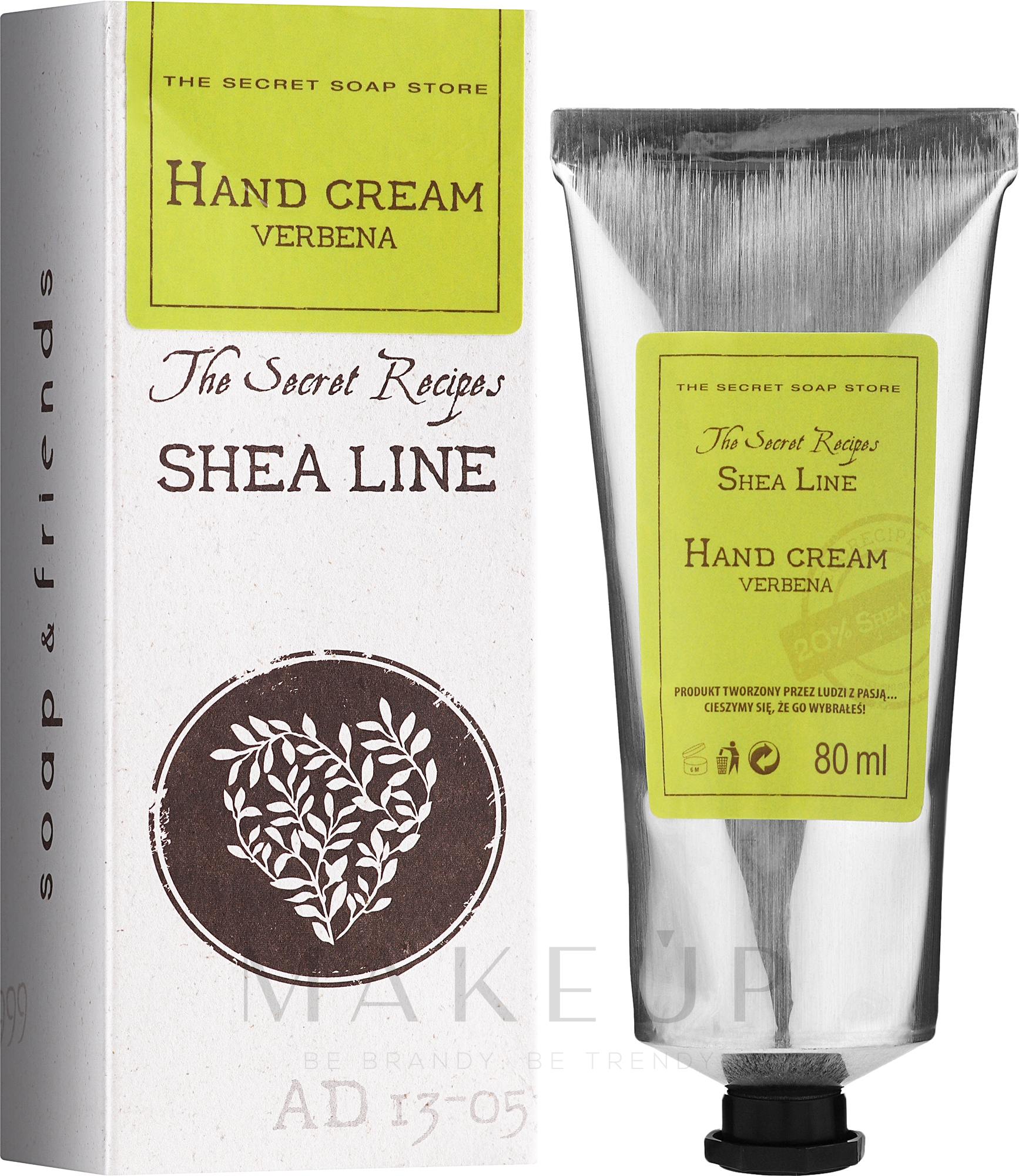 Handcreme mit Eisenkraut - Soap&Friends Shea Line Hand Cream Verbena — Bild 80 ml