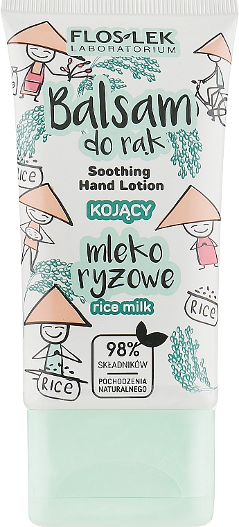 Beruhigende Handlotion mit Reismilch - Floslek Soothing Hand Lotion Rice Milk — Bild N1