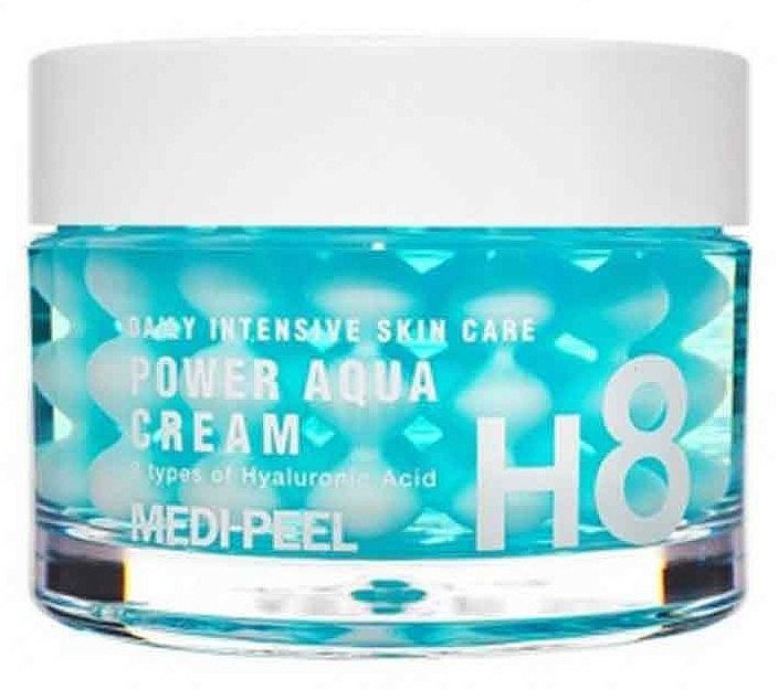 Intensiv feuchtigkeitsspendende Gesichtscreme mit Hyaluronsäure in Kapselform - Medi Peel Power Aqua Cream — Bild N1