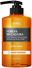 Düfte, Parfümerie und Kosmetik Feuchtigkeitsspendendes Duschgel mit Honig und Makadamia - Kundal Honey & Macadamia Body Wash Baby Powder
