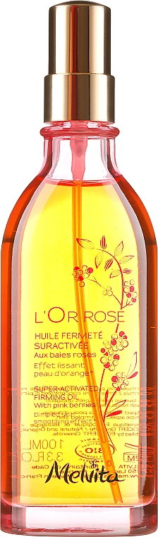 Hochkonzentriertes straffendes Körperöl mit rosa Beeren - Melvita L'Or Rose Huile Fermete — Bild N2