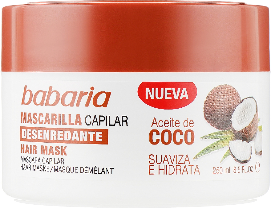 Feuchtigkeitsspendende Haarmaske mit Kokosöl - Babaria Hair Mark Coconut Oil — Bild N1