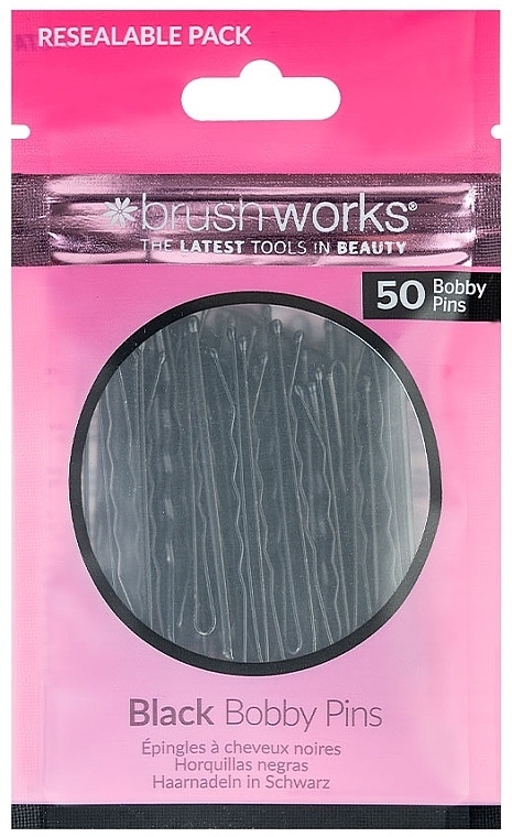 Haarnadeln schwarz - Brushworks Black Bobby Pins — Bild N1