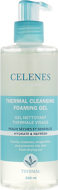 Thermal-Gel-Schaum für trockene und empfindliche Haut - Celenes Thermal Cleansing Gel Dry and Sensitive Skin — Bild N1