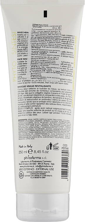 Revitalisierende Maske mit Kollagen für reife Haut - Phyto Sintesi Collagen Face Mask Revitalizing — Bild N5