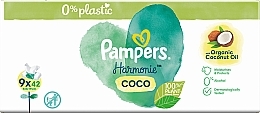 Feuchttücher für Babys 9x42 St. - Pampers Harmonie Coco Baby Wipes — Bild N2