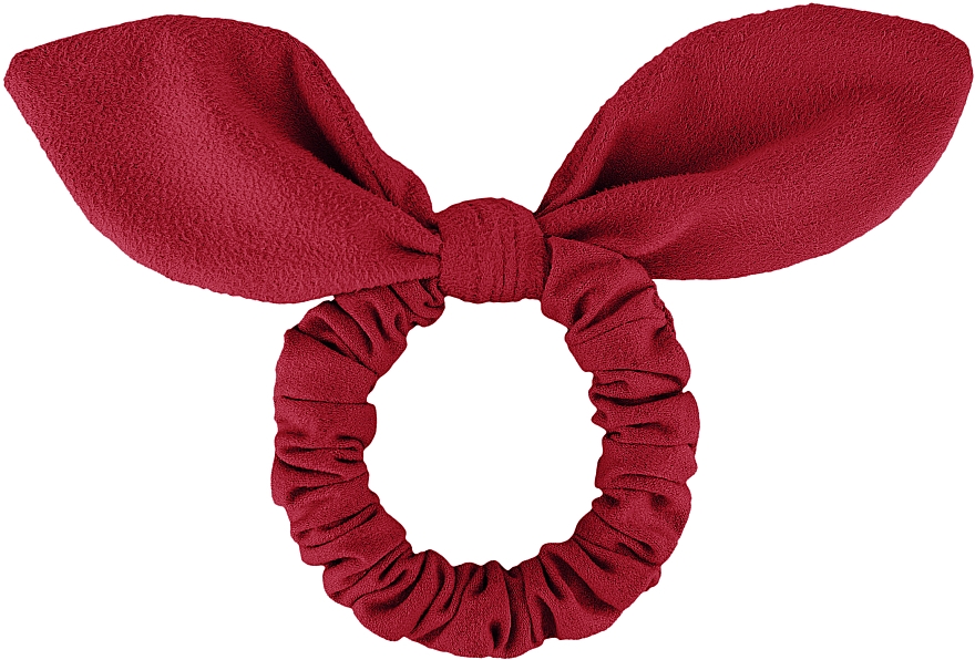 Haargummi aus Wildleder mit Ohren rot Bunny - MAKEUP Bunny Ear Soft Suede Hair Tie Red — Bild N1