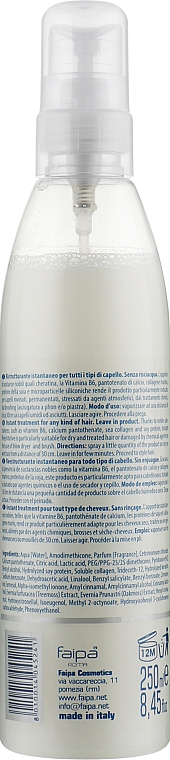 Leave-in Conditioner-Spray - Faipa Roma Three Colore Instant Restitutive Spray — Bild N2