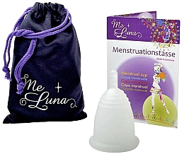 Menstruationstasse Größe M transparent - MeLuna Classic Menstrual Cup Stem — Bild N1