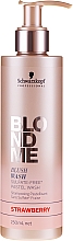 Shampoo für blonde Farbkorrektur mit Pastelleffekte - Schwarzkopf Professional Blond Me Blush Wash Strawberry — Bild N1