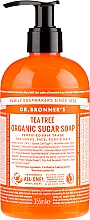 Düfte, Parfümerie und Kosmetik 4in1 Flüssige Zuckerseife mit Teebaumextrakt für Haar, Körper, Gesicht und Hände - Dr. Bronner’s Organic Sugar Soap Tea Tree