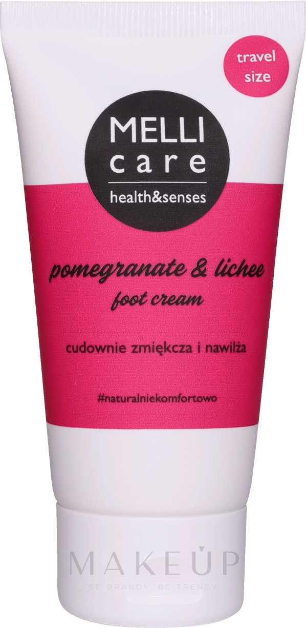 Fußcreme mit Granatapfel und Litschi - Melli Care Pomegranate&Lichee Foot Cream — Bild 50 ml