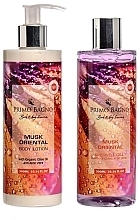 Düfte, Parfümerie und Kosmetik Set - Primo Bagno Musk Oriental Gift Set Duo (sh/gel/300ml + b/lot/300ml)