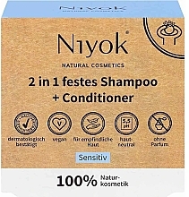 Düfte, Parfümerie und Kosmetik Fester Shampoo-Conditioner Sensitive - Niyok 2in1