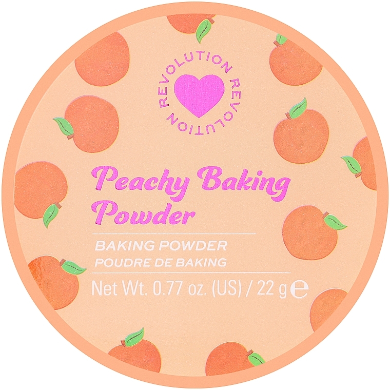 Loser Gesichtspuder Pfirsich - I Heart Revolution Loose Baking Powder Peach — Bild N2