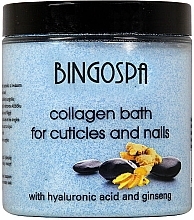 Düfte, Parfümerie und Kosmetik Nagelhaut- und Nagelsalze mit Kollagen und Ginseng - BingoSpa Collagen Bath For Cuticles And Nails With Ginseng