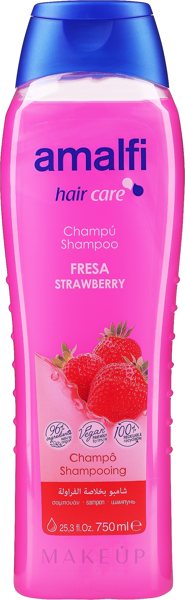 Shampoo für normales Haar mit Erdbeere - Amalfi Fresa Shampoo — Bild 750 ml