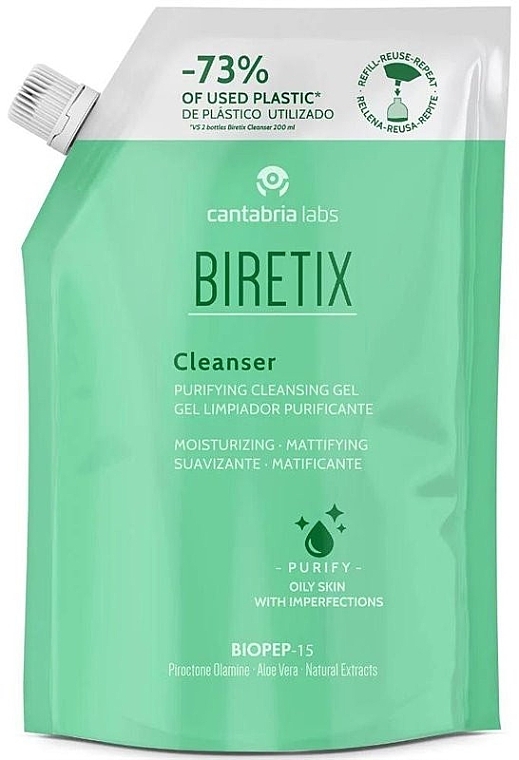 Gesichtsreinigungsgel - Cantabria Labs Biretix Cleanser Purifying Cleansing Gel (Refill)  — Bild N1