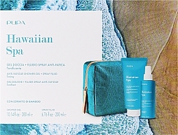 Düfte, Parfümerie und Kosmetik Körperpflegeset - Pupa Hawaiian Spa Kit 2 (Duschgel 300ml + Fluid-Spray 200ml + Kosmetiktasche)