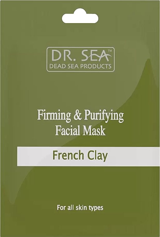 Straffende und reinigende Gesichtsmaske mit französischer Tonerde - Dr. Sea Firming and Purifying Facial Mask (Beutel) — Bild N1
