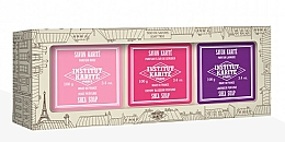 Düfte, Parfümerie und Kosmetik Seifenset - Institut Karite Shea Soap Trio Rose, Lavender and Cherry Blossom (Seife 100g + Seife 100g + Seife 100g)